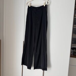 New Silk Women's Black Wide-Leg Trousers, S